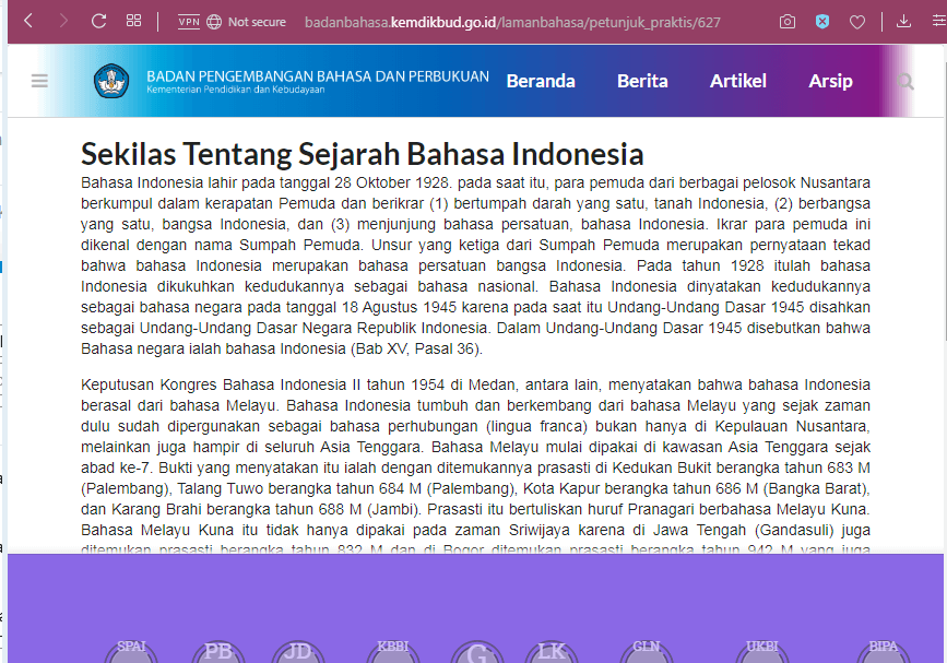 sejarah bahasa indonesia lengkap